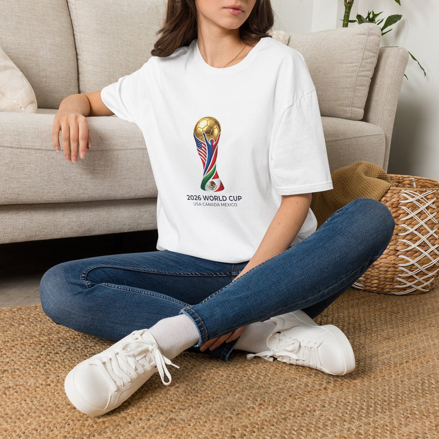 World Cup 2026 Trophy T-Shirt — USA/Mexico/Canada Soccer Fan Tee