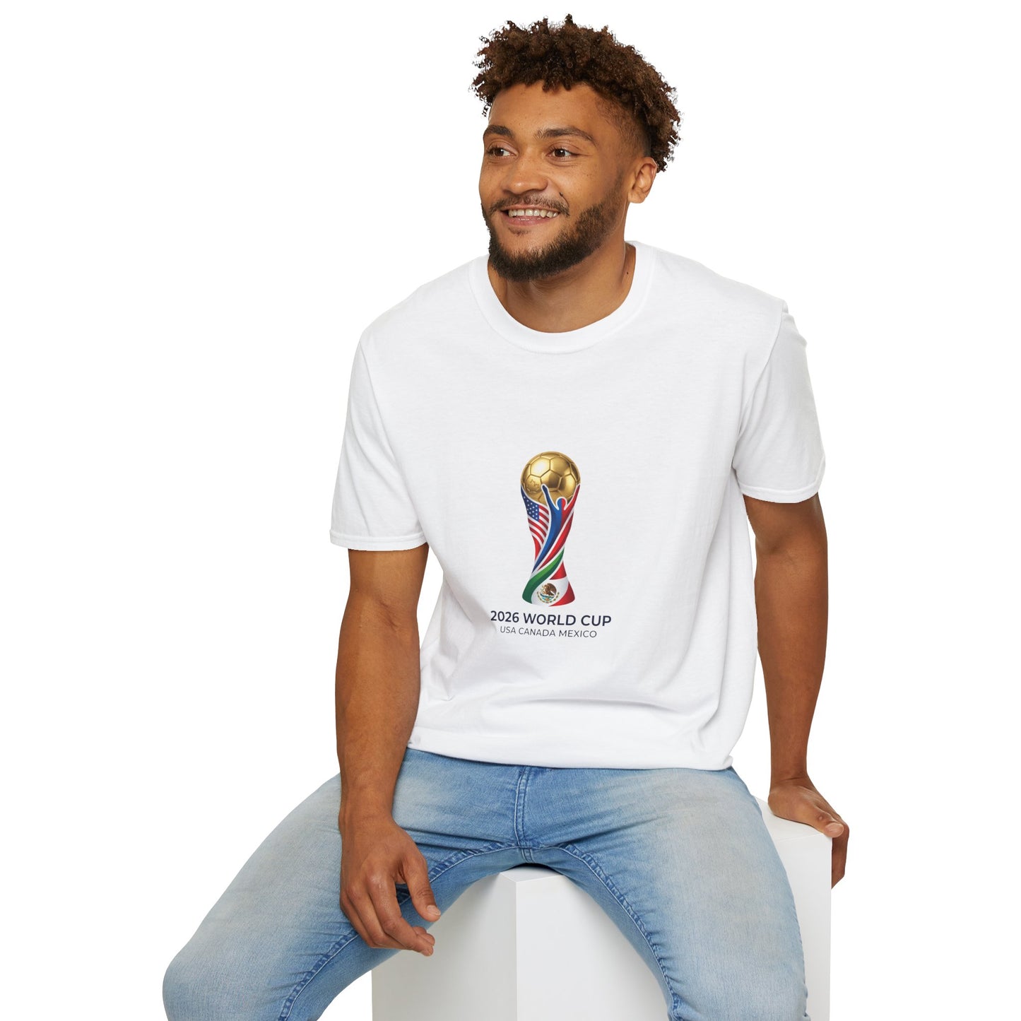 World Cup 2026 Trophy T-Shirt — USA/Mexico/Canada Soccer Fan Tee