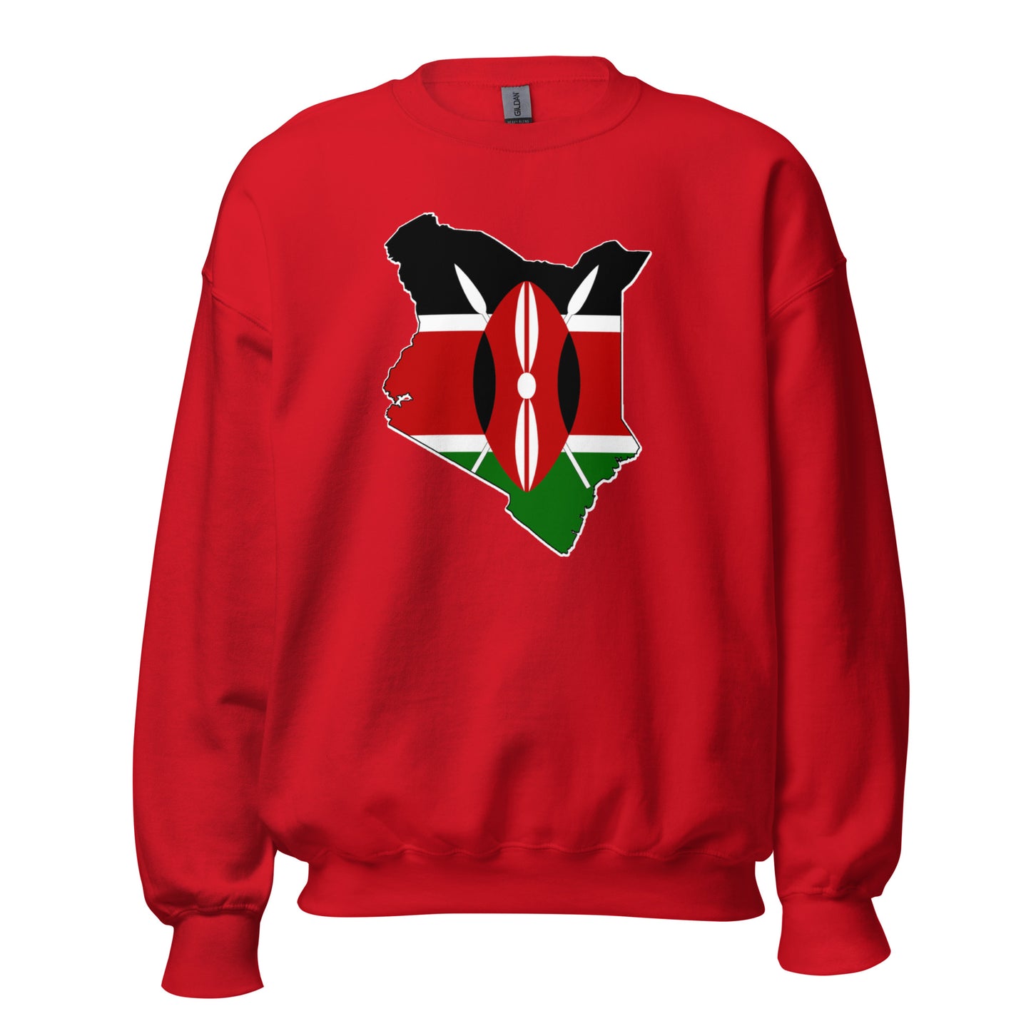 Kenyan map flag - Unisex Sweatshirt