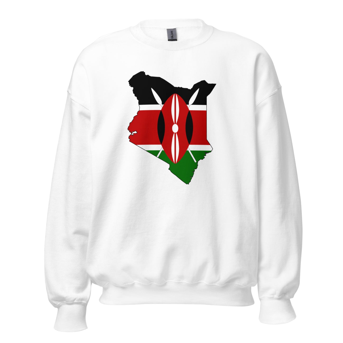 Kenyan map flag - Unisex Sweatshirt